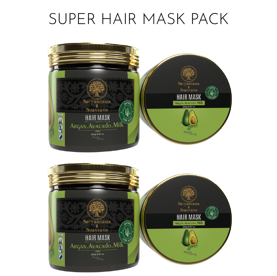 Pack of Two Argan Avocado Milk Hair Mask (250g)